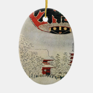 Ornamento japonés del navidad del vintage