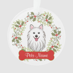 Ornamento japonés del personalizable del perro de