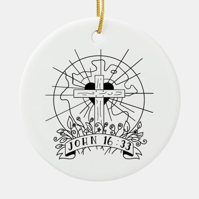 Ornamento John 16:33 (Frente)