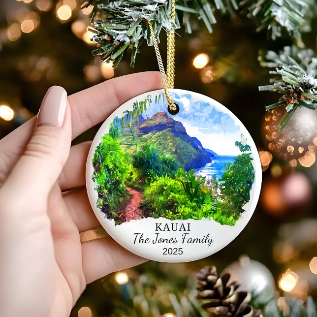 Ornamento Kauai personalizado, regalo de Hawaii (Subido por el creador)