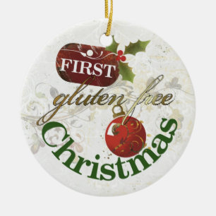Ornamento libre del navidad del primer gluten