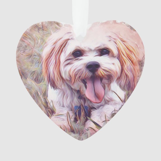 Ornamento lindo de los perros (Anverso)