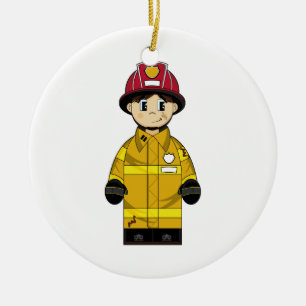 Ornamento lindo del bombero