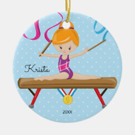 Ornamento lindo del navidad de la gimnasia del