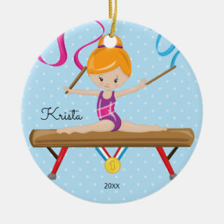 Ornamento lindo del navidad de la gimnasia del