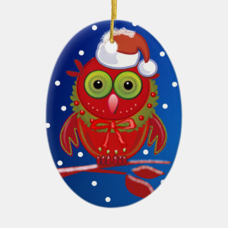 Ornamento lindo del navidad del dibujo animado con