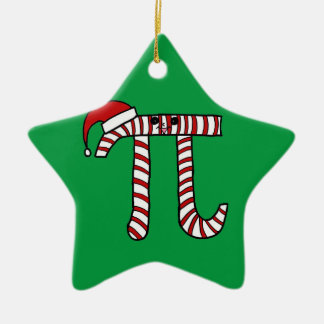 Ornamento lindo del navidad pi (fondo verde)