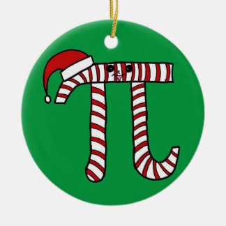Ornamento lindo del navidad pi (fondo verde)