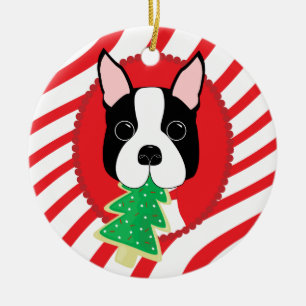 Ornamento lindo del perro de Boston Terrier