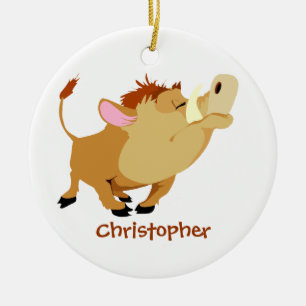 Ornamento lindo personalizado del warthog