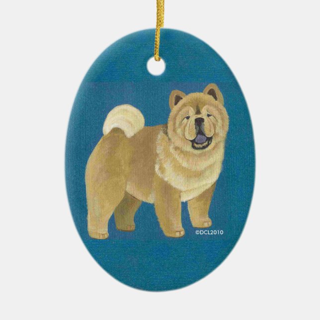 Ornamento liso del perro chino (Frente)