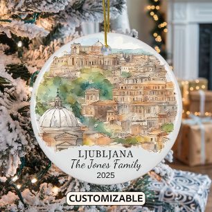 Ornamento liubliano personalizado, regalo de Eslov