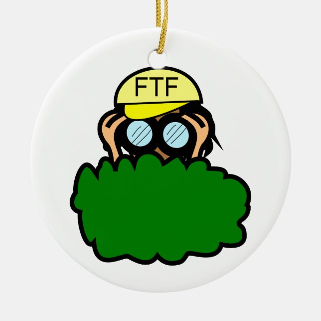 Ornamento loco del personalizable de Geocacher (Frente)