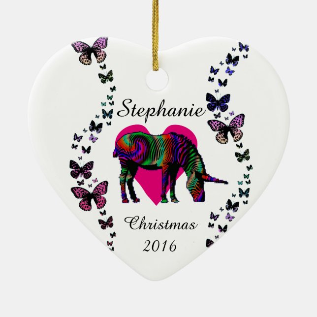 Ornamento mágico del personalizado del amor de la (Atrás)