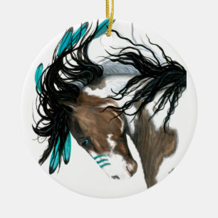Ornamento majestuoso del navidad del caballo por