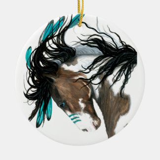 Ornamento majestuoso del navidad del caballo por