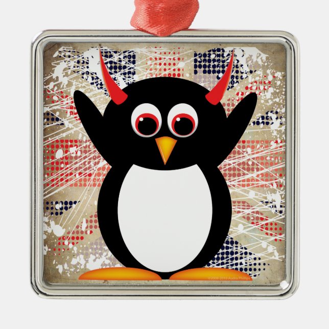 Ornamento malvado de Penguin™ (Frente)