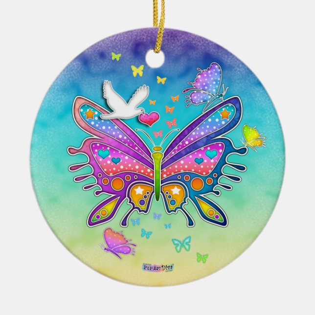 Ornamento - MARIPOSA, ARTE POP (Frente)