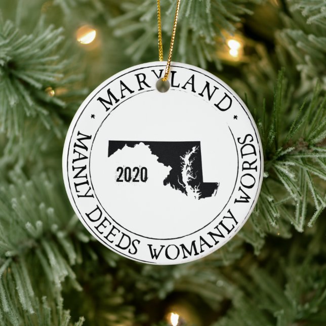 Ornamento Maryland personalizado (Árbol)