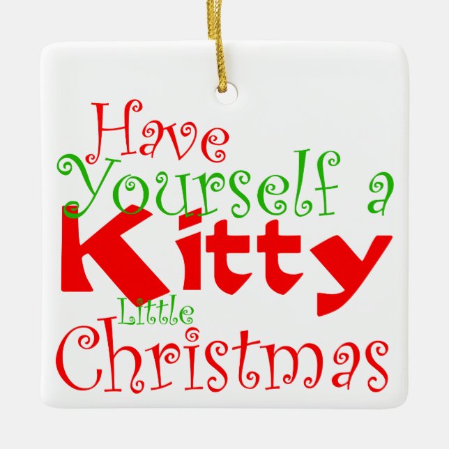 Ornamento Mascota de Navidades Kitty (Anverso)