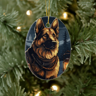 Ornamento Mascota de Navidades Pastores Alemanes,