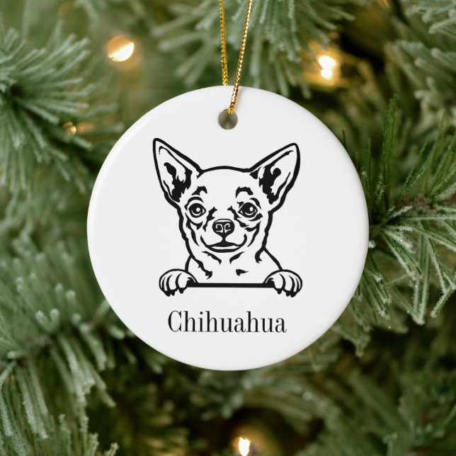 Ornamento Mascota personalizado de Chihuahua, Pers (Árbol)
