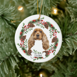 Ornamento Mascota personalizado de Cocker Spaniel