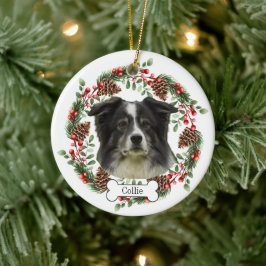ornamento Mascota personalizado de collie dog
