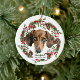 Ornamento Mascota personalizado del perro Dachshun