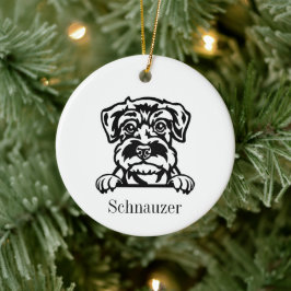 Ornamento Mascota personalizado del perro Schnauze
