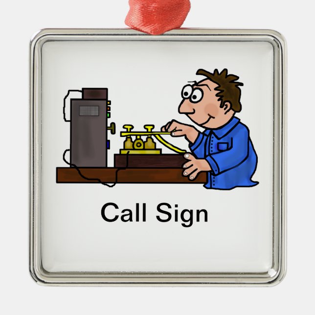 Ornamento masculino del navidad del jamón del (Frente)