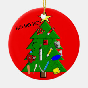 Ornamento médico del navidad de la enfermera