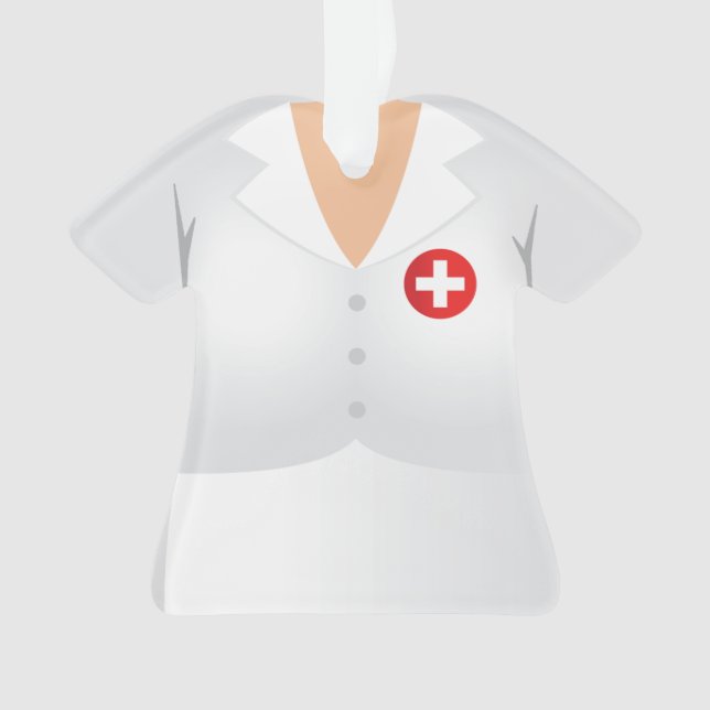 Ornamento médico personalizado del día de fiesta (Anverso)