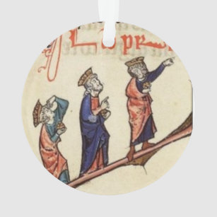 Ornamento medieval de tres navidad de los wisemen