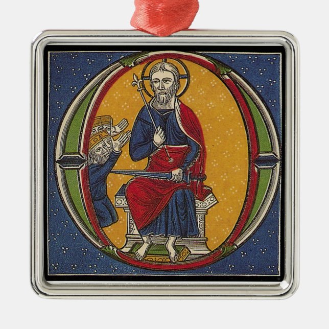 Ornamento medieval del navidad (Frente)