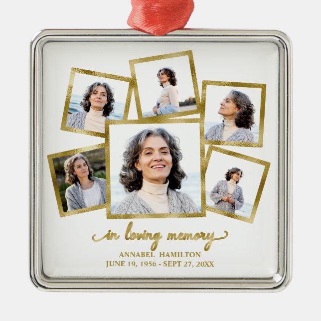 Ornamento Metalizado conmemorativo del Collage de  (Frente)