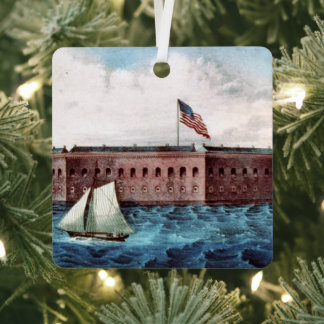 Ornamento Metalizado de ABH Fort Sumter