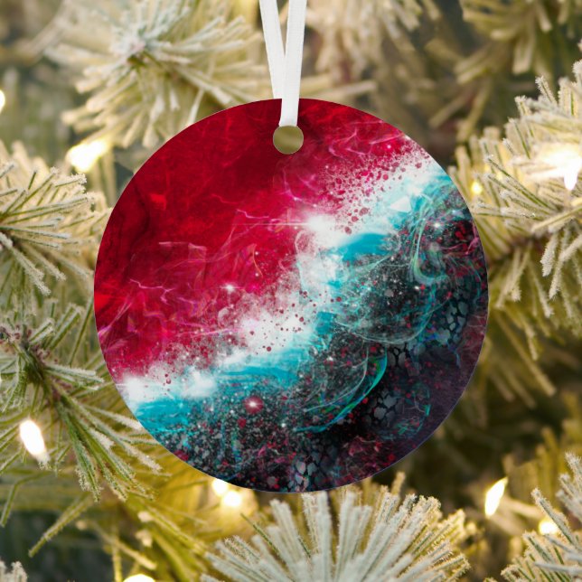 Ornamento Metalizado de arte abstracto de KiniArt (in situ)