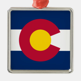 Ornamento Metalizado de Bandera Colorado