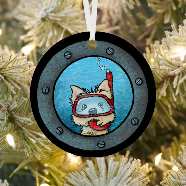 Ornamento Metalizado de Cairn de KiniArt Snorkelin (in situ)