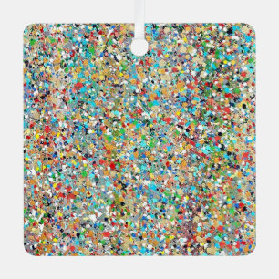 Ornamento Metalizado de Confetti