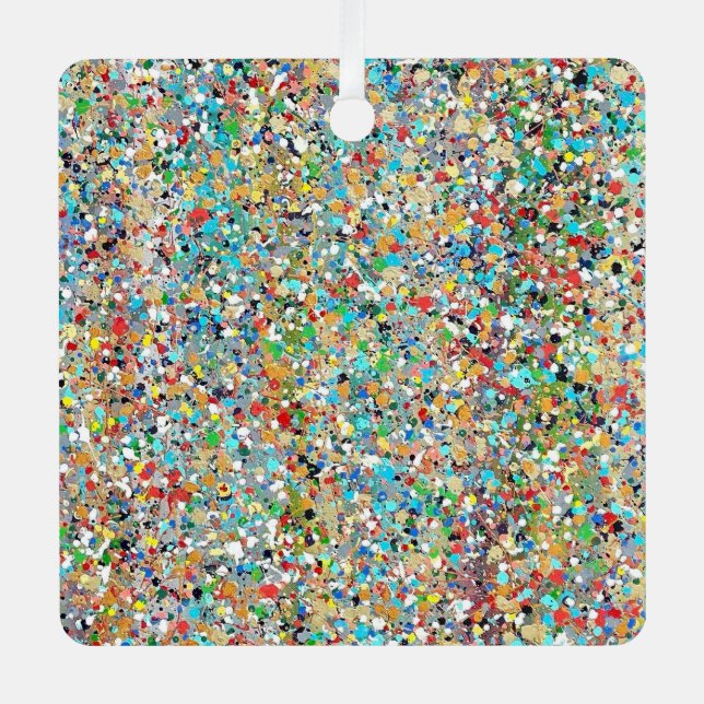 Ornamento Metalizado de Confetti (Anverso)