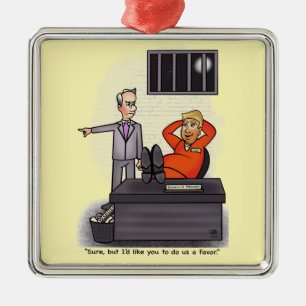 Ornamento Metalizado de Donald Trump