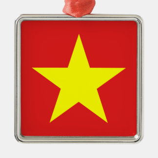 Ornamento Metalizado de estrella amarilla de la ba