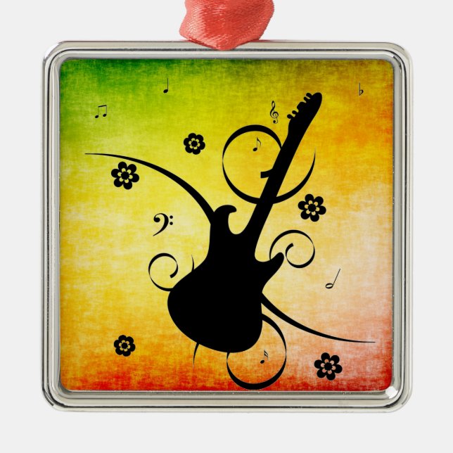 Ornamento Metalizado de guitarra (Frente)