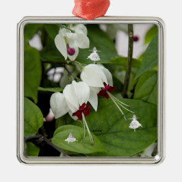 Ornamento Metalizado de hadas blancas en la sombra