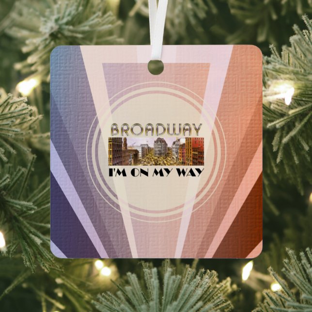 Ornamento Metalizado de la estrella de Broadway TO (in situ)