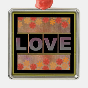 Ornamento Metalizado de Love Square