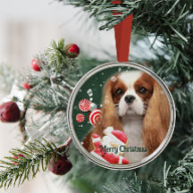 Ornamento Metalizado de Navidad Cavalier