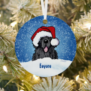 Ornamento Metalizado de Navidades de perros de Ter